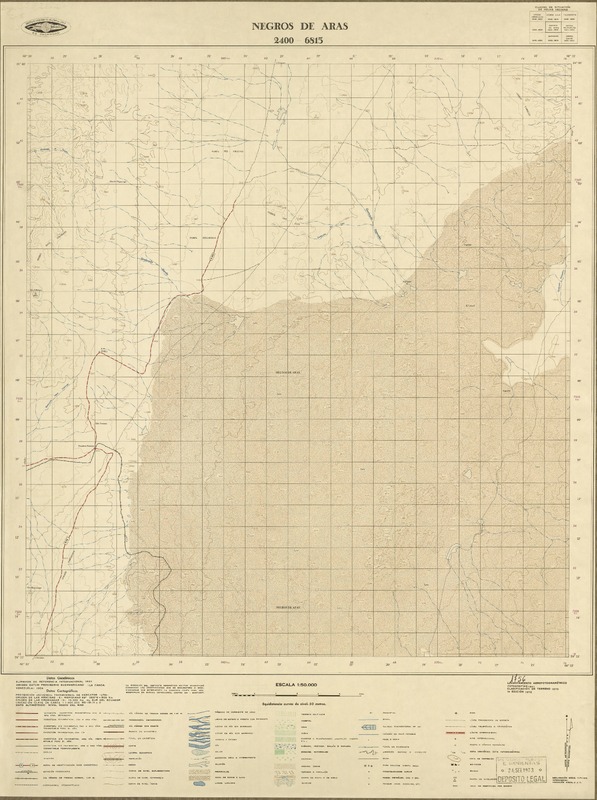 Negros de Aras 2400 - 6815 [material cartográfico] : Instituto Geográfico Militar de Chile.