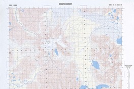 Monte Burney (52°15'00''-73°07' 30'')  [material cartográfico] Instituto Geográfico Militar de Chile.