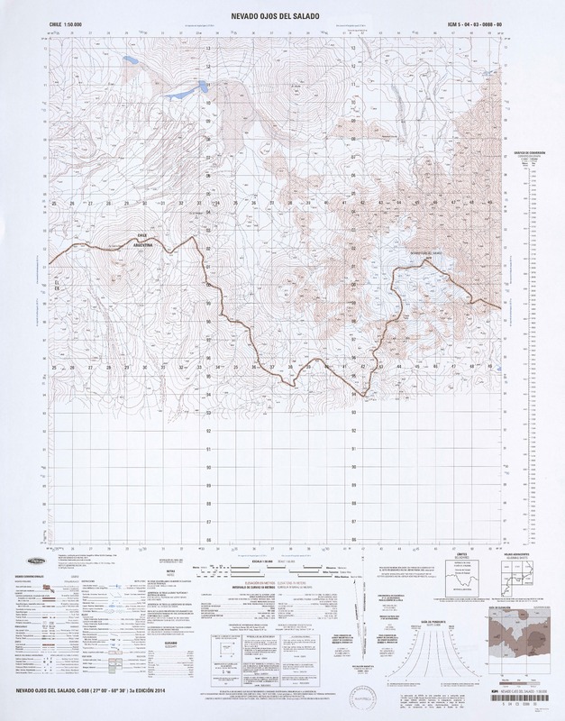 Nevado Ojos del Salado  [material cartográfico] Instituto Geográfico Militar.