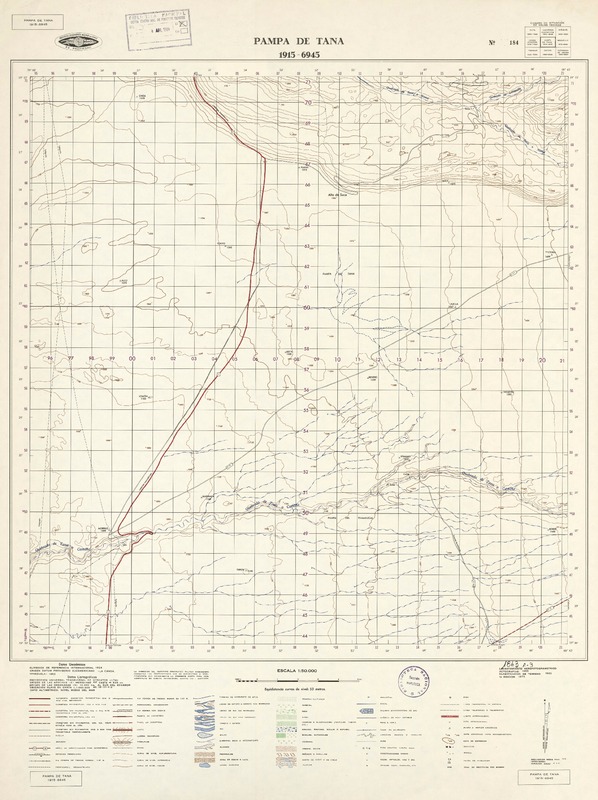 Pampa de Tana 1915 - 6945 [material cartográfico] : Instituto Geográfico Militar de Chile.