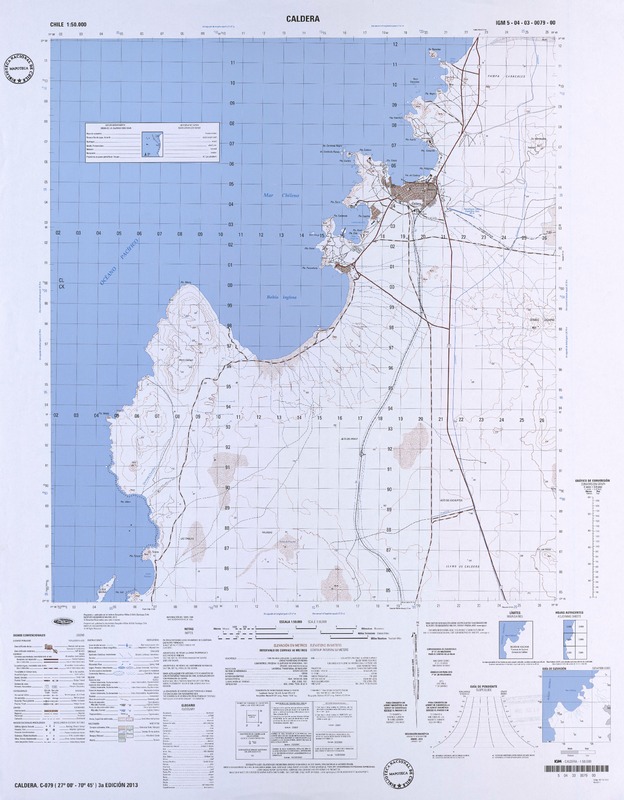 Caldera  [material cartográfico] Instituto Geográfico Militar.