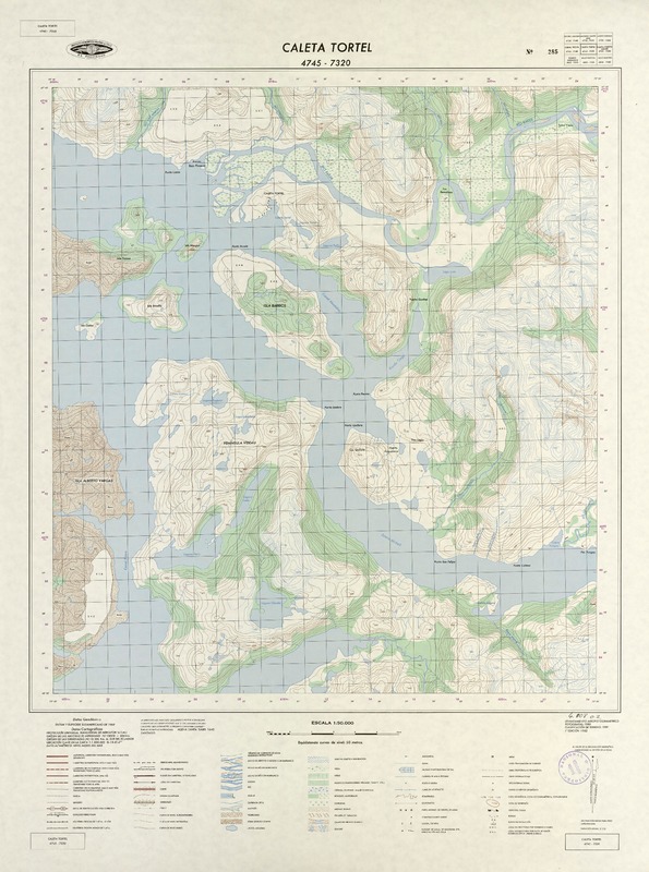 Caleta Tortel 4745 - 7320 [material cartográfico] : Instituto Geográfico Militar de Chile.