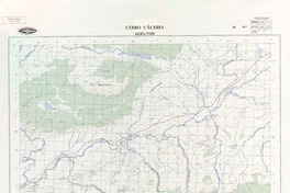 Cerro Cáceres 4430 - 7120 [material cartográfico] : Instituto Geográfico Militar de Chile.