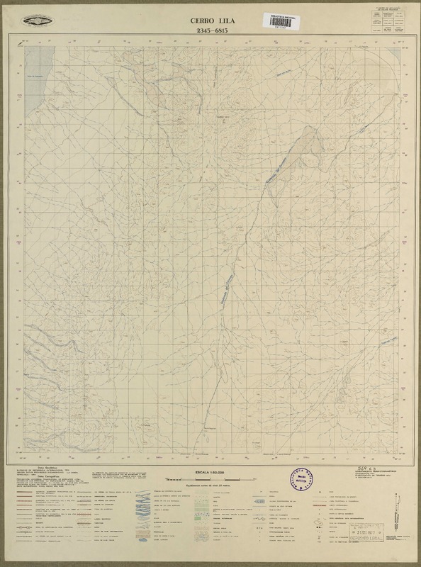 Cerro Lila 2345 - 6815 [material cartográfico] : Instituto Geográfico Militar de Chile.