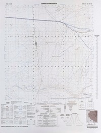 Cerros de Montecristo 22°15' - 69°00' [material cartográfico] : Instituto Geográfico Militar de Chile.