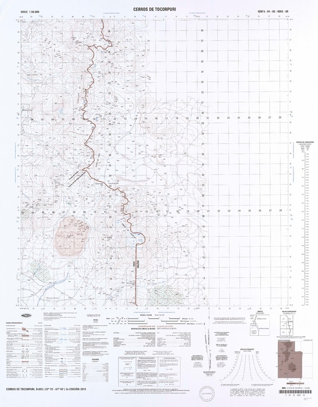 Cerros de Tocorpuri  [material cartográfico] Instituto Geográfico Militar.