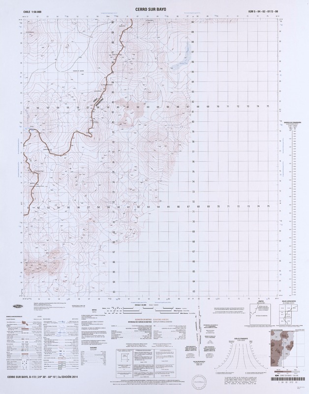 Cerro Sur Bayo  [material cartográfico] Instituto Geográfico Militar.