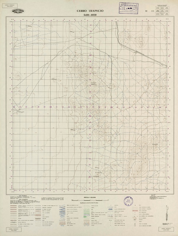 Cerro Trapecio 2400 - 6930 [material cartográfico] : Instituto Geográfico Militar de Chile.