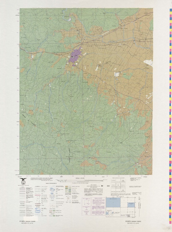 Purén 380000- 730000 [material cartográfico] : Instituto Geográfico Militar de Chile.