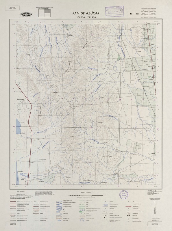 Pan de Azúcar 300000 - 711500 [material cartográfico] : Instituto Geográfico Militar de Chile.
