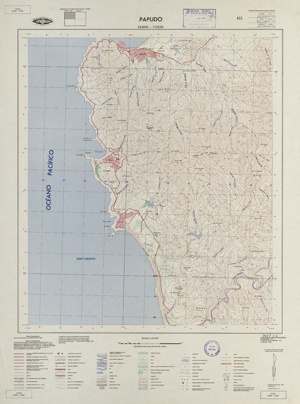 Papudo 323000 - 712230 [material cartográfico] : Instituto Geográfico Militar de Chile.
