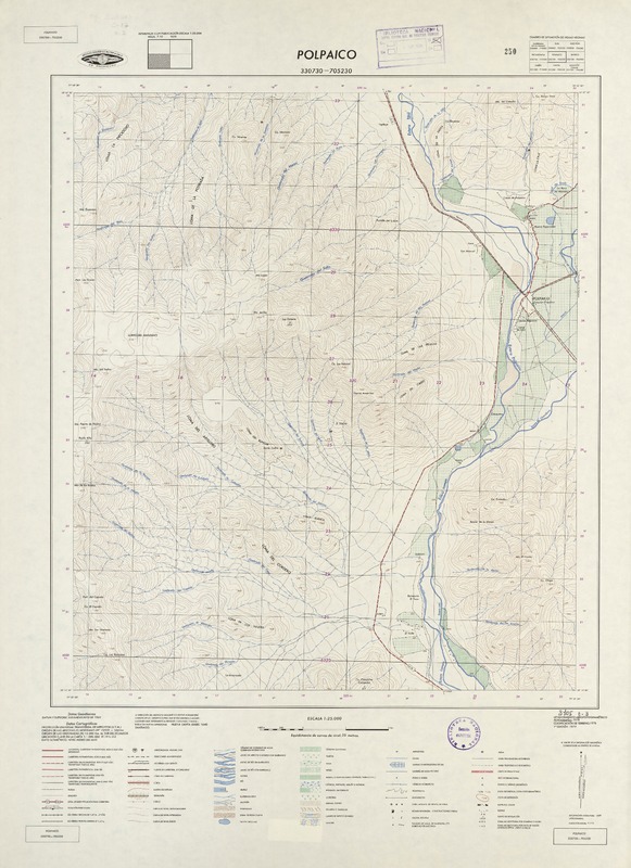 Polpaico 330730 - 705230 [material cartográfico] : Instituto Geográfico Militar de Chile.