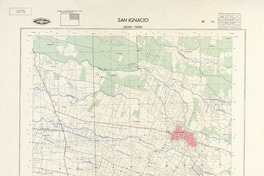 San Ignacio 364500 - 720000 [material cartográfico] : Instituto Geográfico Militar de Chile.