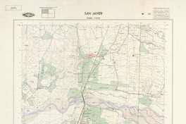 San Javier 353000 - 713730 [material cartográfico] : Instituto Geográfico Militar de Chile.