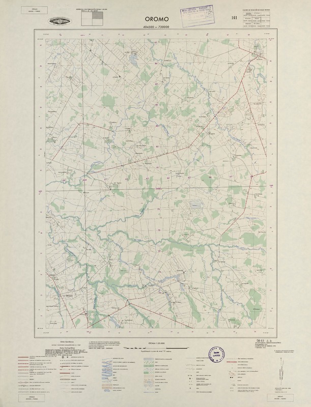 Oromo 404500 - 730000 [material cartográfico] : Instituto Geográfico Militar de Chile.