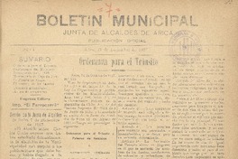 Boletín Municipal Junta de Alcaldes de Arica.