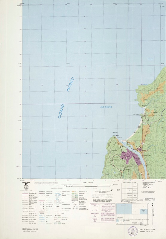 Lebu [mapa] : 373000 - 733730 Instituto Geográfico Militar de Chile.