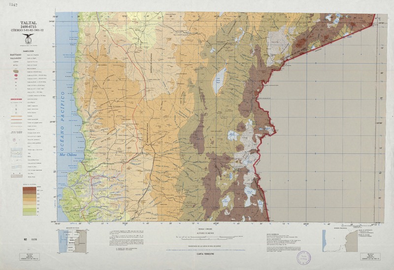Taltal 2400- 6715: carta terrestre [material cartográfico] : Instituto Geográfico Militar de Chile.