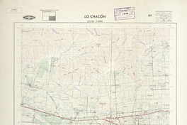 Lo Chacón 333730 - 710000 [material cartográfico] : Instituto Geográfico Militar de Chile.