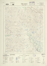 Túnel Zapata 332230 - 711500 [material cartográfico] : Instituto Geográfico Militar de Chile.