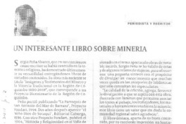 Un interesante libro sobre minería  [artículo] Lincoyán Rojas Peñaranda.