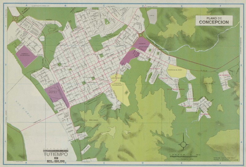 Plano urbano de Concepción  [material cartográfico] cartografía José Francisco Silva C.