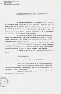 La comuna de Casablanca y sus lugares típicos  [manuscrito] C.G.E.