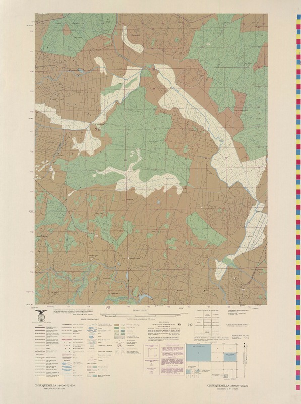 Cheuquemilla 380000- 725230 [material cartográfico] : Instituto Geográfico Militar de Chile.