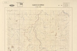 Cuesta el Espino 311500 - 710000 [material cartográfico] : Instituto Geográfico Militar de Chile.