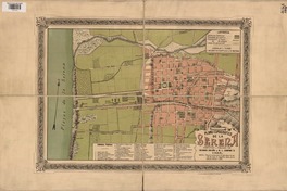 Plano topográfico de La Serena  [material cartográfico] completado y publicado por Nicanor Boloña y W. L. Campino H.