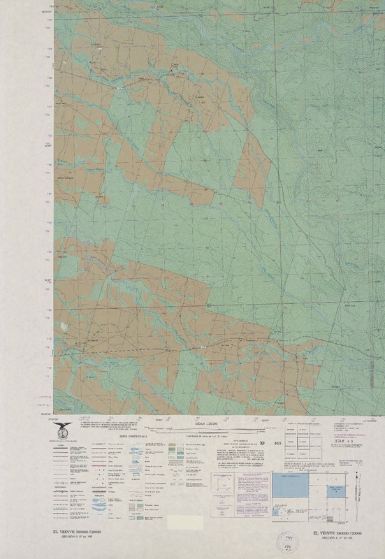 El Veinte 380000 - 720000 [material cartográfico] : Instituto Geográfico Militar de Chile.