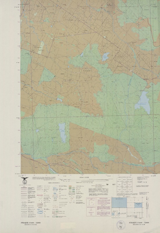 Itraque 374500 - 723000 [material cartográfico] : Instituto Geográfico Militar de Chile.