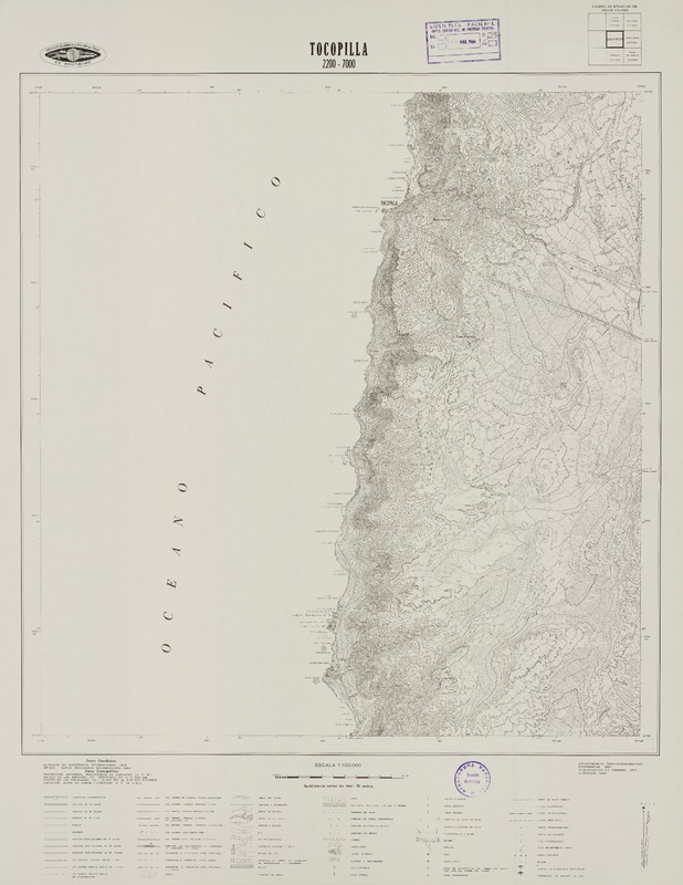 Tocopilla 2200 - 7000 [material cartográfico] : Instituto Geográfico Militar de Chile.