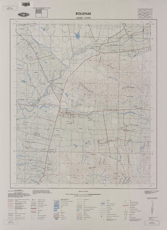 Bollenar 333000 - 710730 [material cartográfico] : Instituto Geográfico Militar de Chile.
