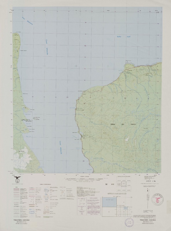 Timaukel 5330 - 6945 [material cartográfico] : Instituto Geográfico Militar de Chile.