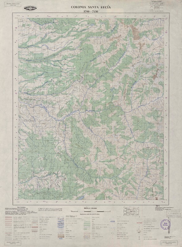 Colonia Santa Lucía 3745 - 7130 [material cartográfico] : Instituto Geográfico Militar de Chile.