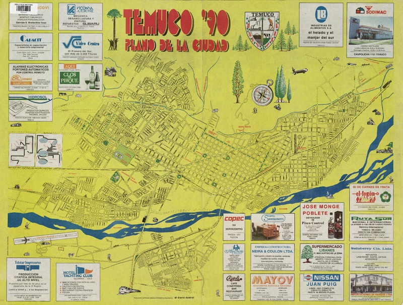 Temuco'90 plano de la ciudad. [material cartográfico] :