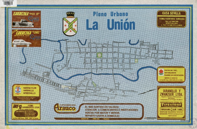 Plano urbano La Unión  [material cartográfico]