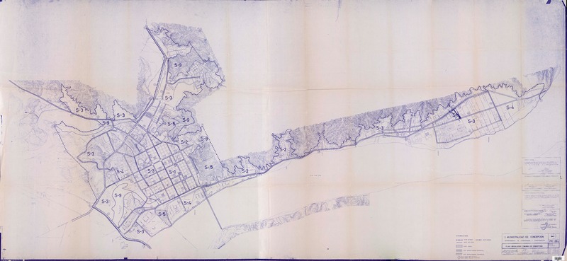 Plan regulador comunal de Concepción  [material cartográfico] I. Municipalidad de Concepción Departamento de Urbanización y Construcción.