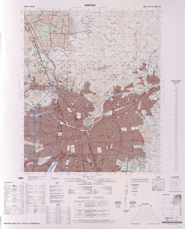 Santiago  [material cartográfico] Instituto Geográfico Militar.