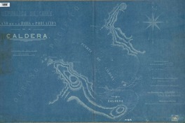 Plano de la bahía y población de Caldera  [material cartográfico] E. D. Poisson.