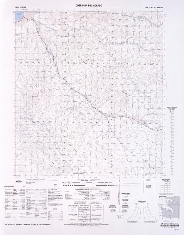 Quebrada del Morado  [material cartográfico] Instituto Geográfico Militar.