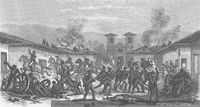 Combate de Rancagua, octubre de 1814 .