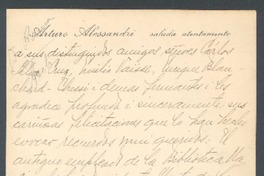 [Carta], 1920 oct. 18 Santiago, Chile <a> Carlos Silva Cruz, Emilio Vaisse y Enrique Blanchard