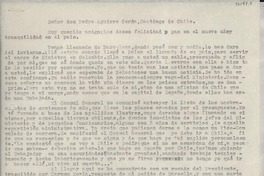 [Carta] 1934 feb. 17, Madrid, [España] [a] Pedro Aguirre Cerda, Santiago, Chile