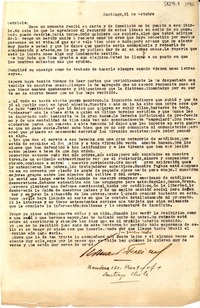 [Carta] [1942] oct. 21, Santiago, [Chile] [a] Gabriela Mistral