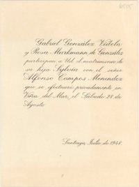 [Tarjeta] 1948 jul., Santiago, [Chile] [a] [Gabriela Mistral]