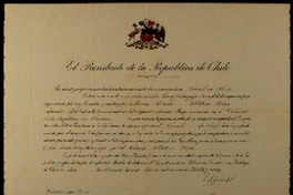 [Carta credencial] [a] Gabriela Mistral, Cónsul en Niza, [Francia]