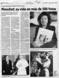 Pinochet, su vida en más de 500 fotos  [artículo] Lucía Zamora.