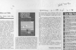 Proceso político en Chile 1973-1990  [artículo] Francisco José Folch.